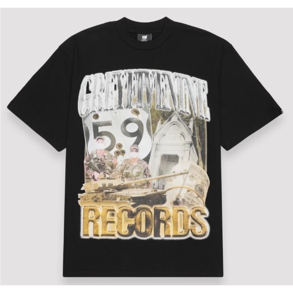 Suicideboys Merch G59 GUERILLAS TEE BLACK medium